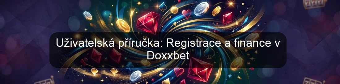 Uživatelská příručka: Registrace a finance v Doxxbet